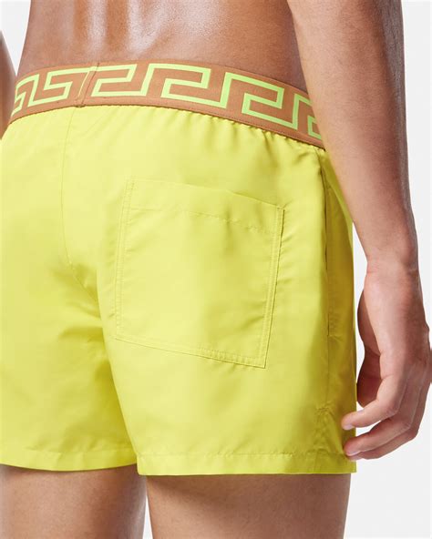 versace swim shorts yellow